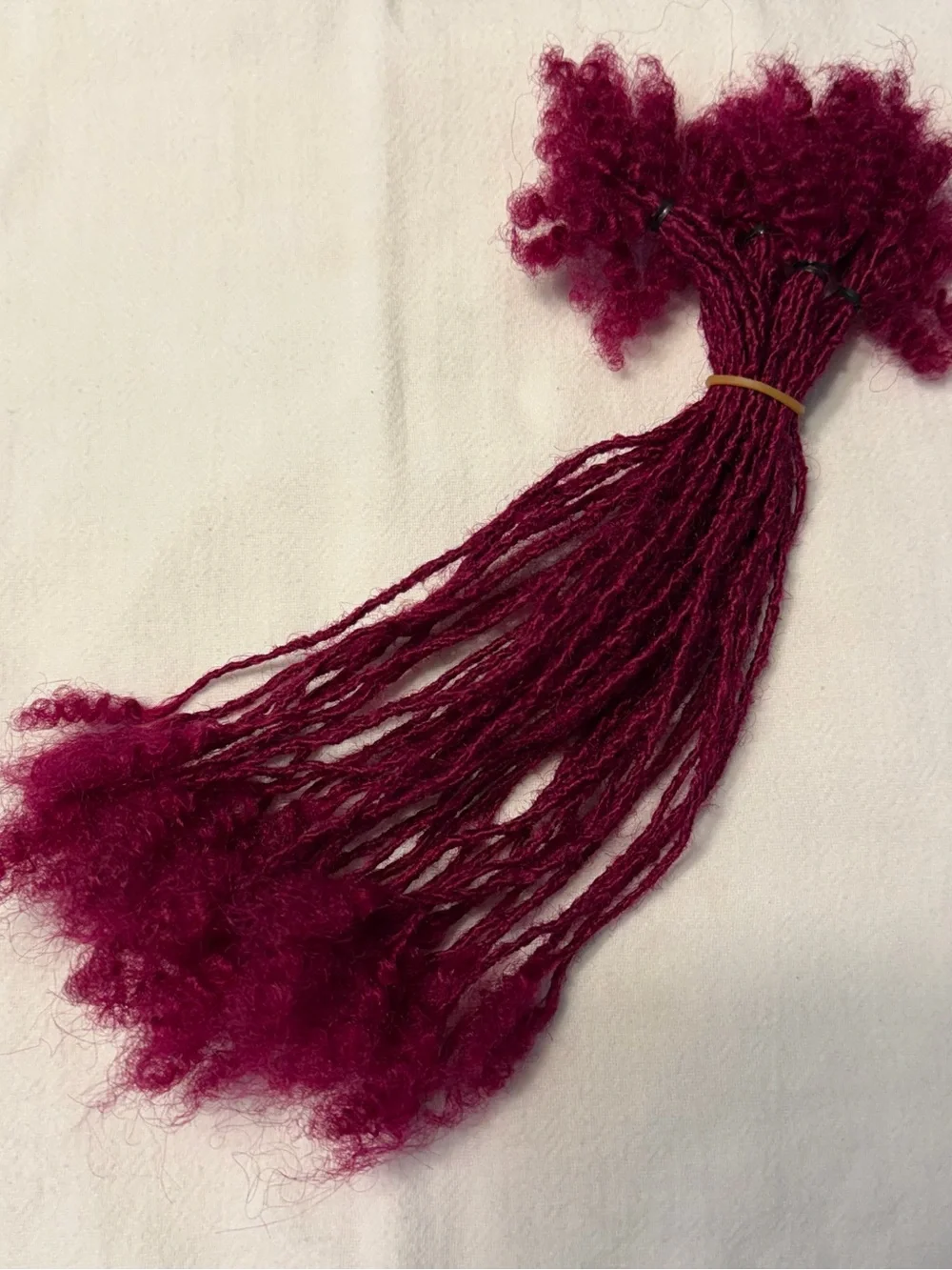 Source Unknown Burgundy 6-Inch Sista Loc Hair Accents